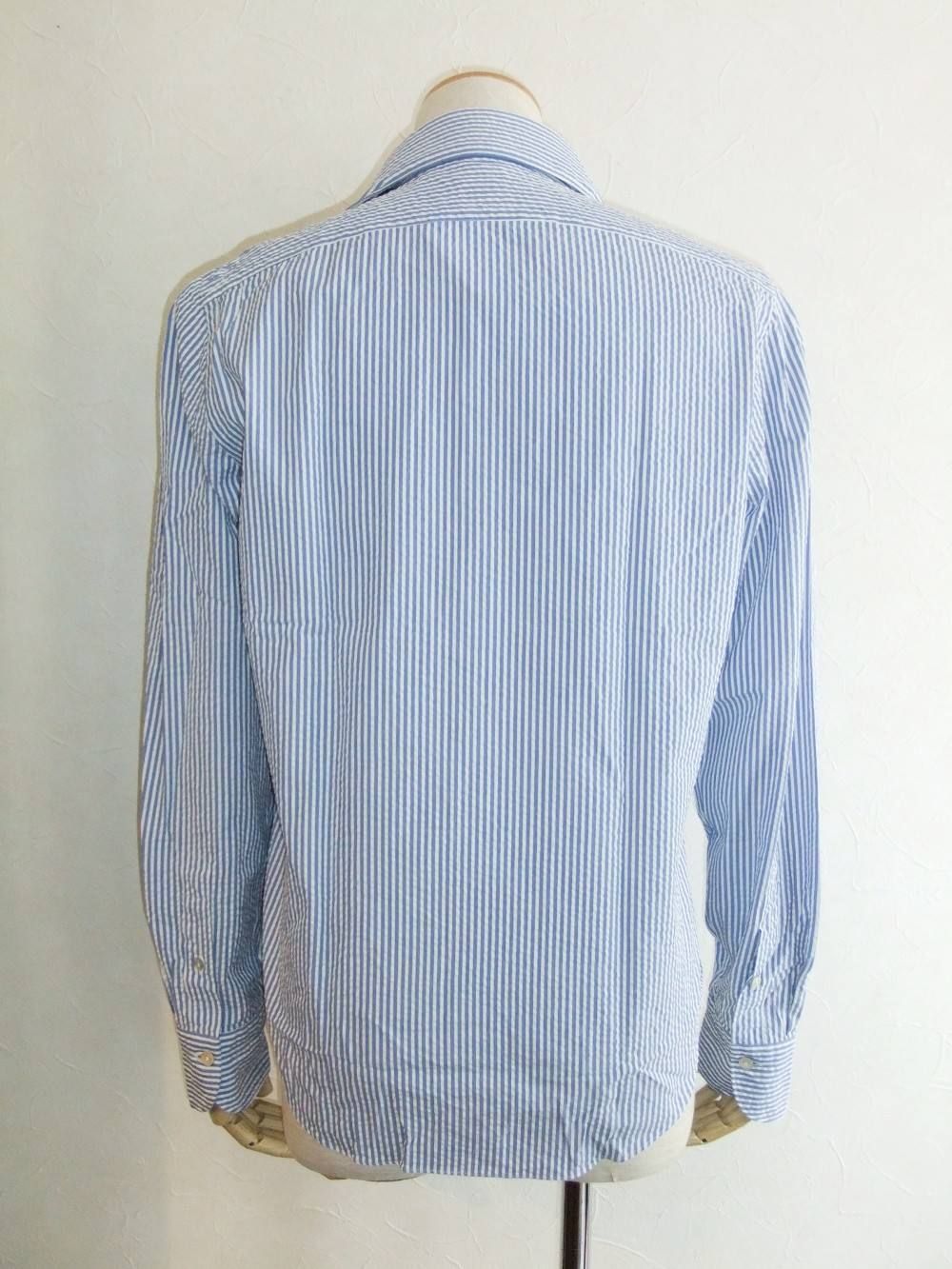 SERGIO COTTON WIDE COLLAR SHIRT カッタウェイ コットンシャツ
