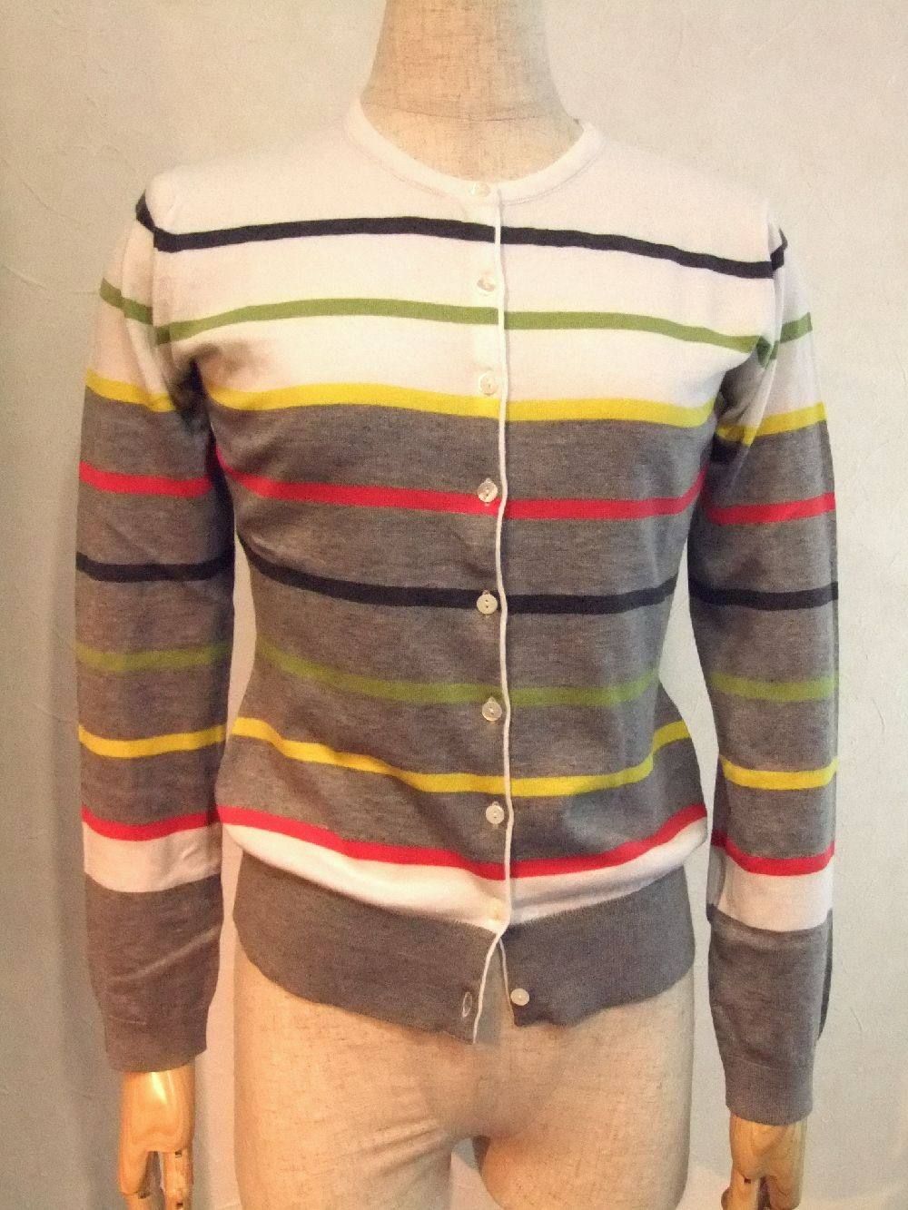 STRIPED CARDIGAN CN LS