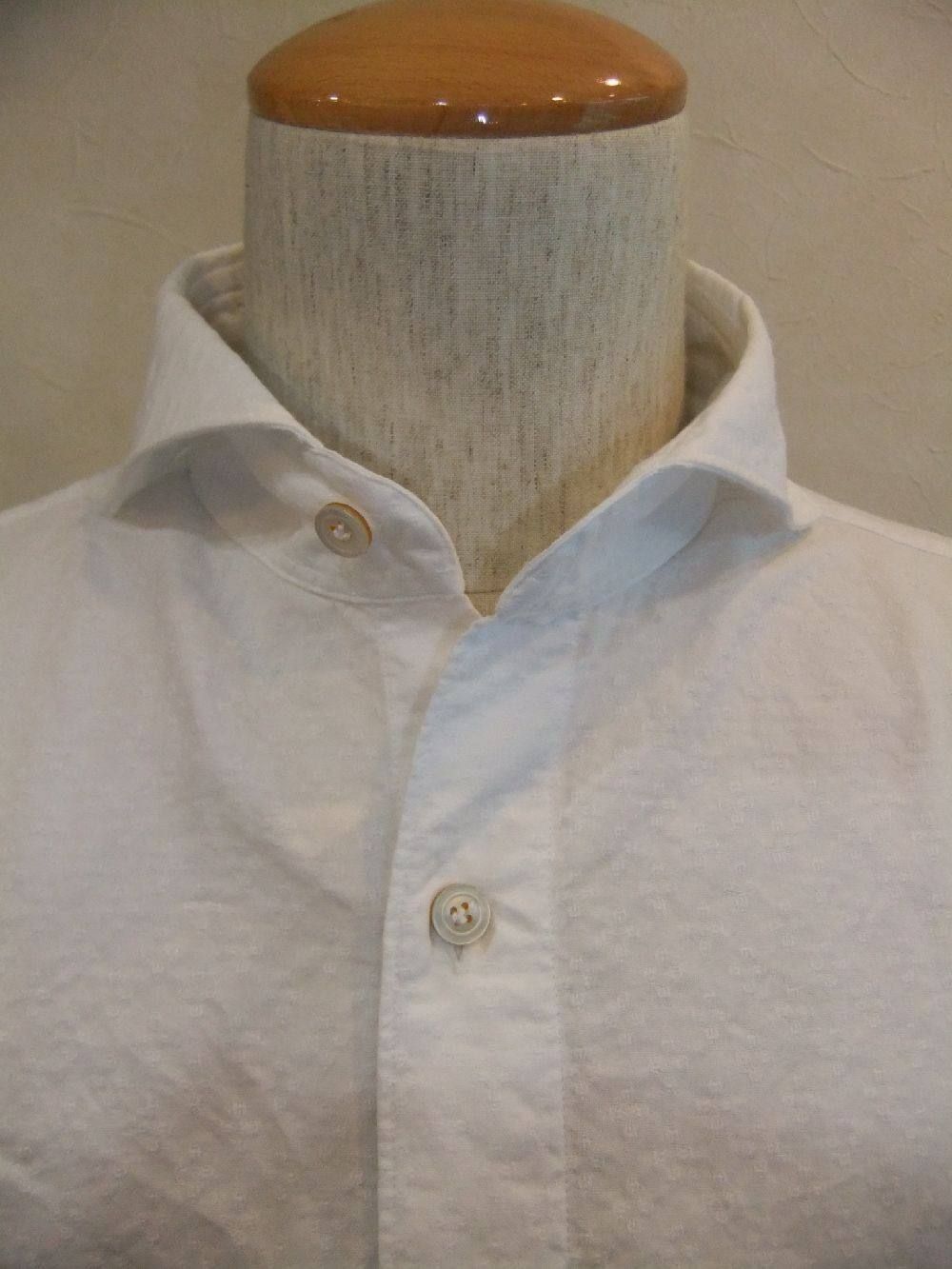 コットンホワイトシャツ Sergio Polso  (White) 08111401