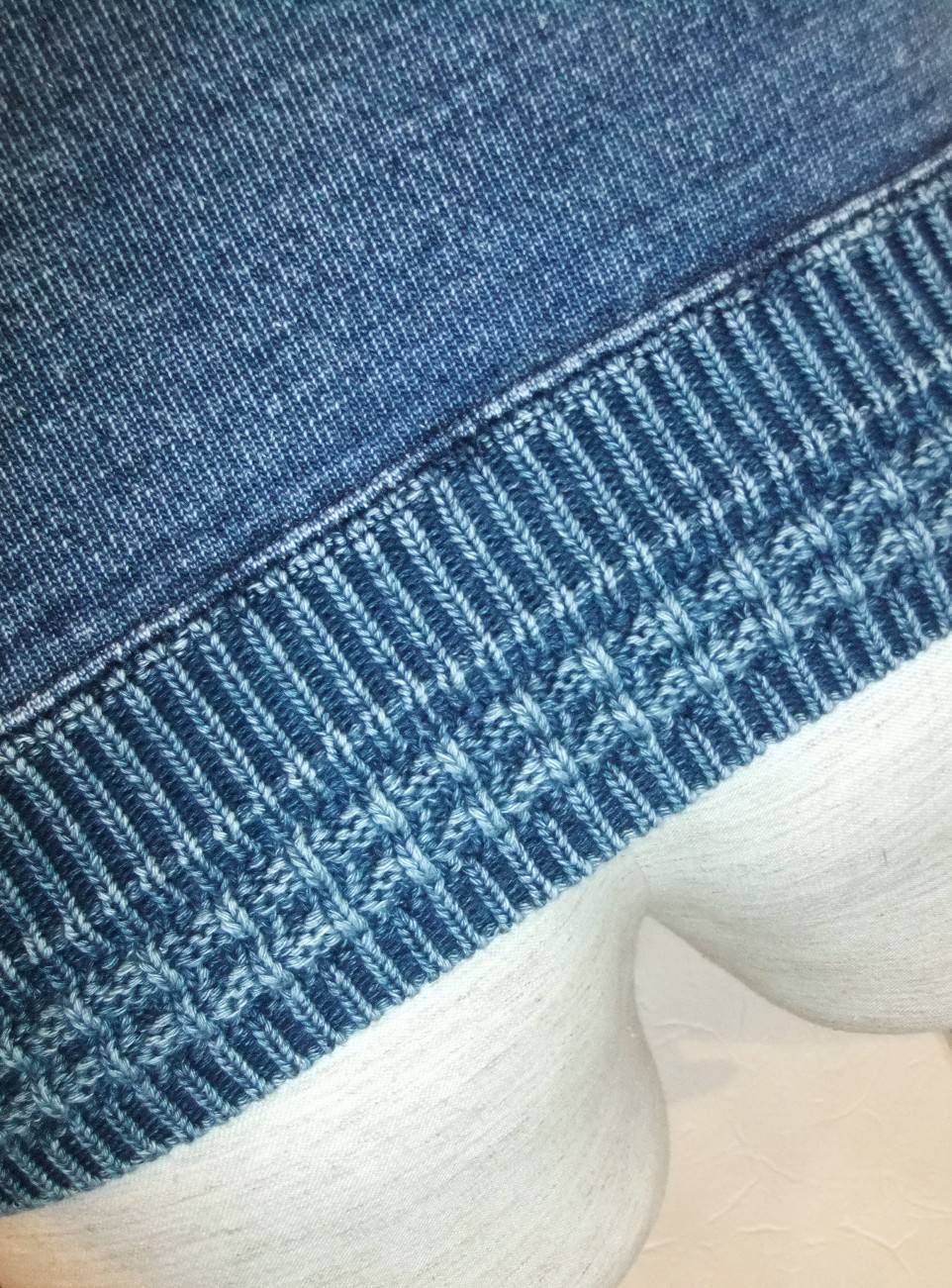 INDIGO ZIP CARDIGAN