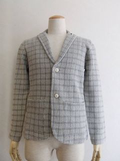 LARDINI (ラルディーニ) チェック ニット ジャケット