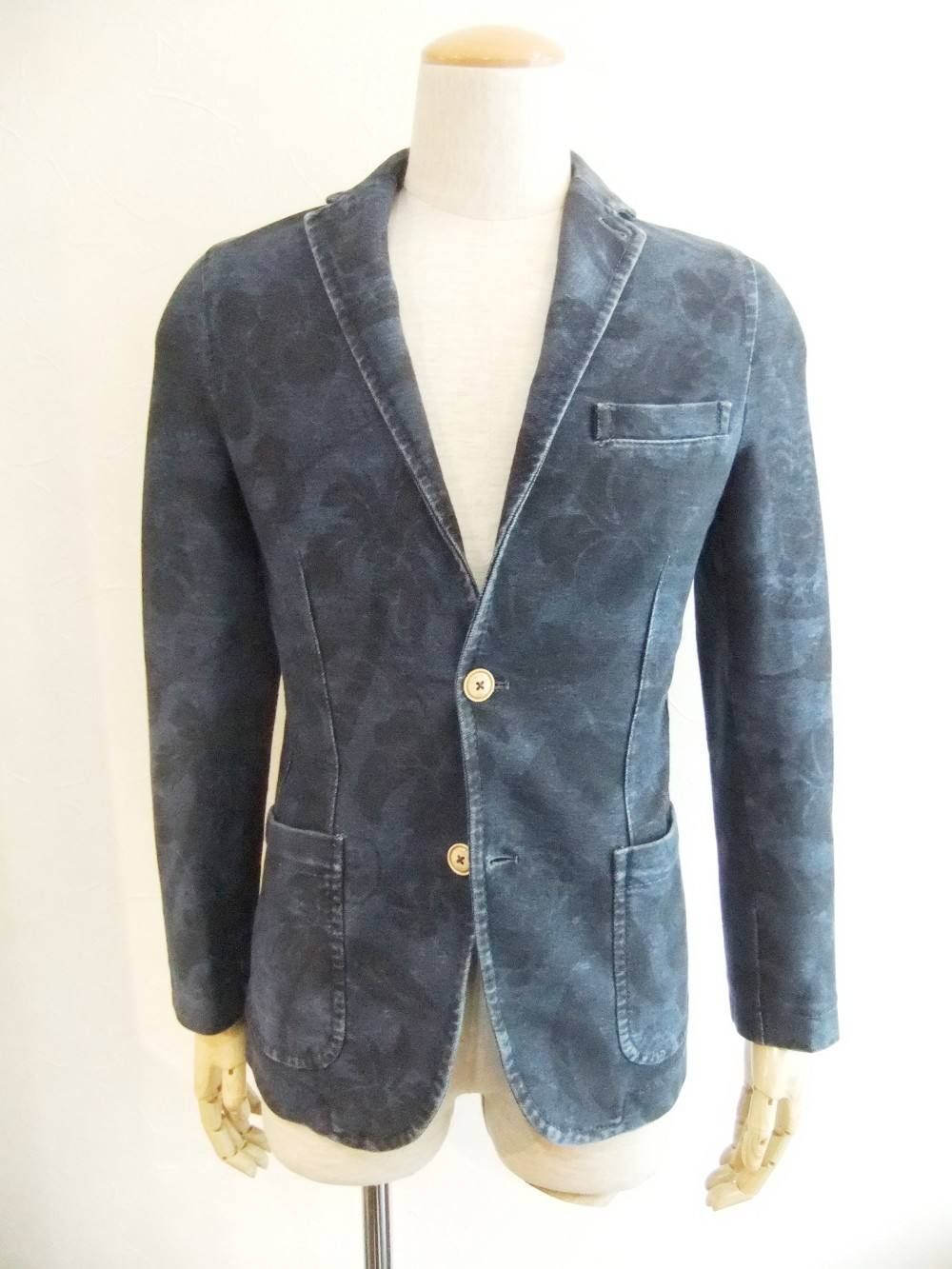 CIRCOLO 1901 - INDIGO JERSEY PRINT JACKET ジャージー