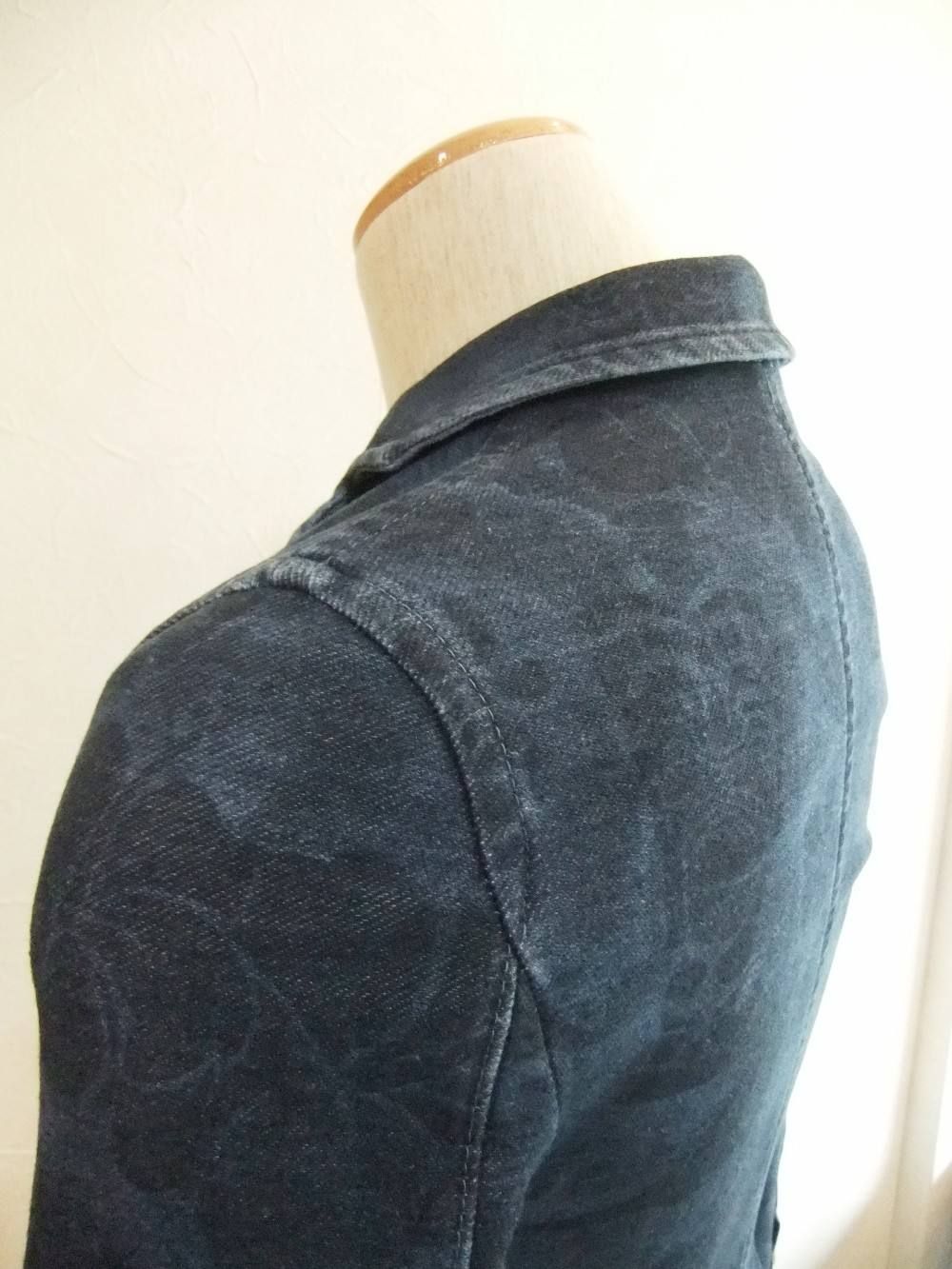 INDIGO JERSEY PRINT JACKET ジャージージャケット