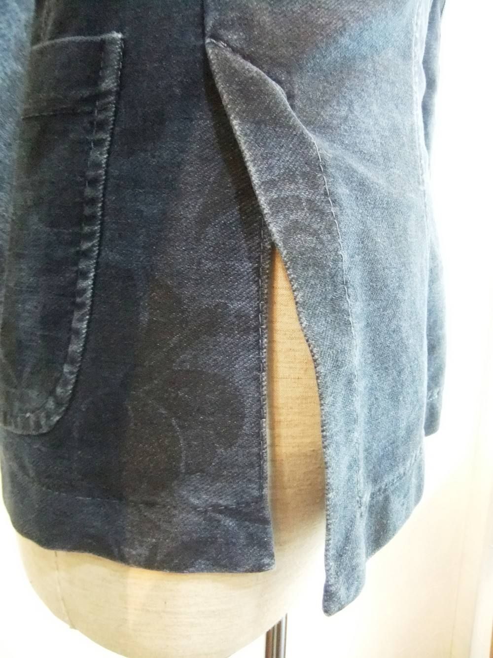 INDIGO JERSEY PRINT JACKET ジャージージャケット