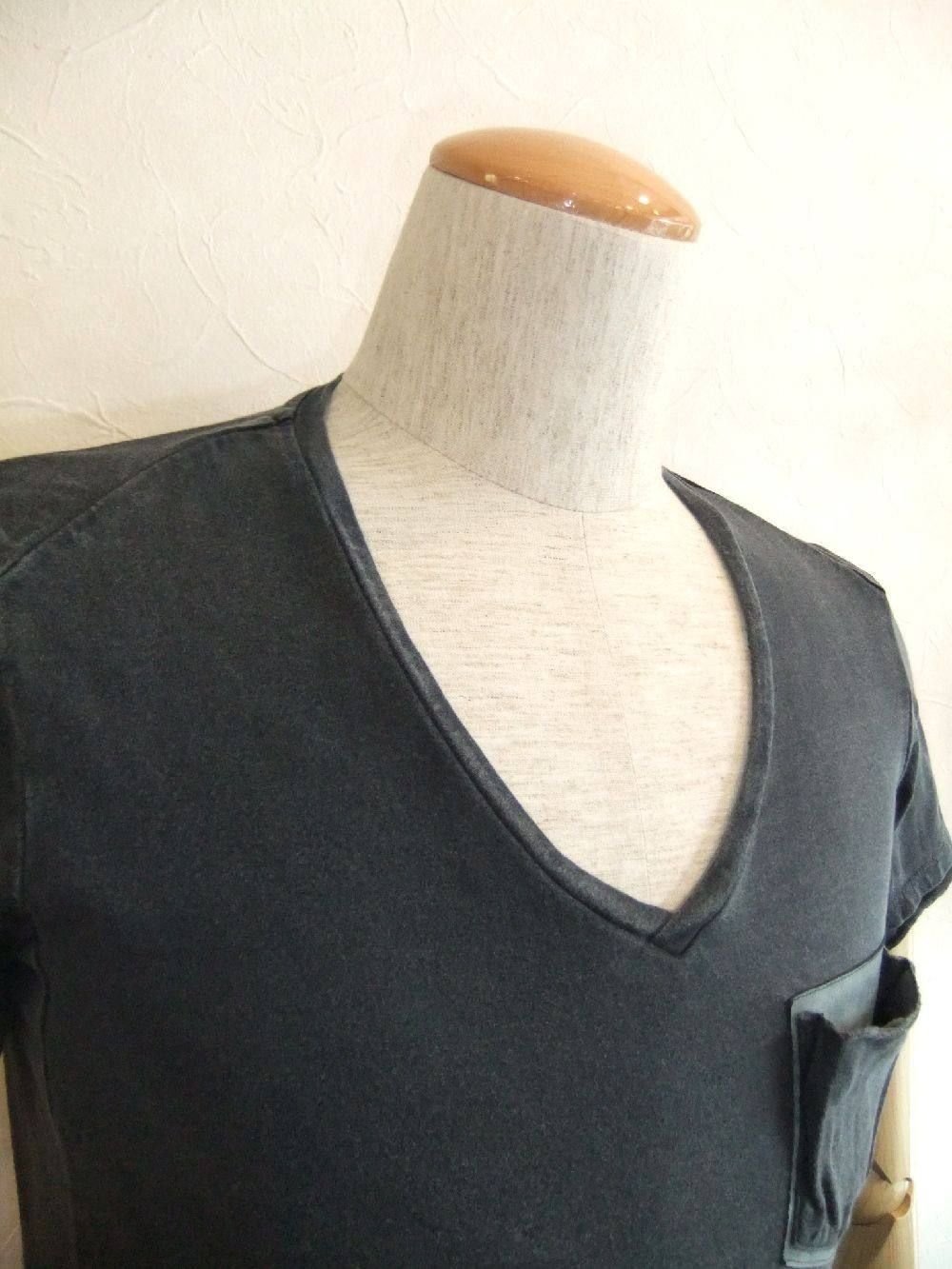 wjk POCKET T COMB-combed jersey 7042 lj22(Navy)