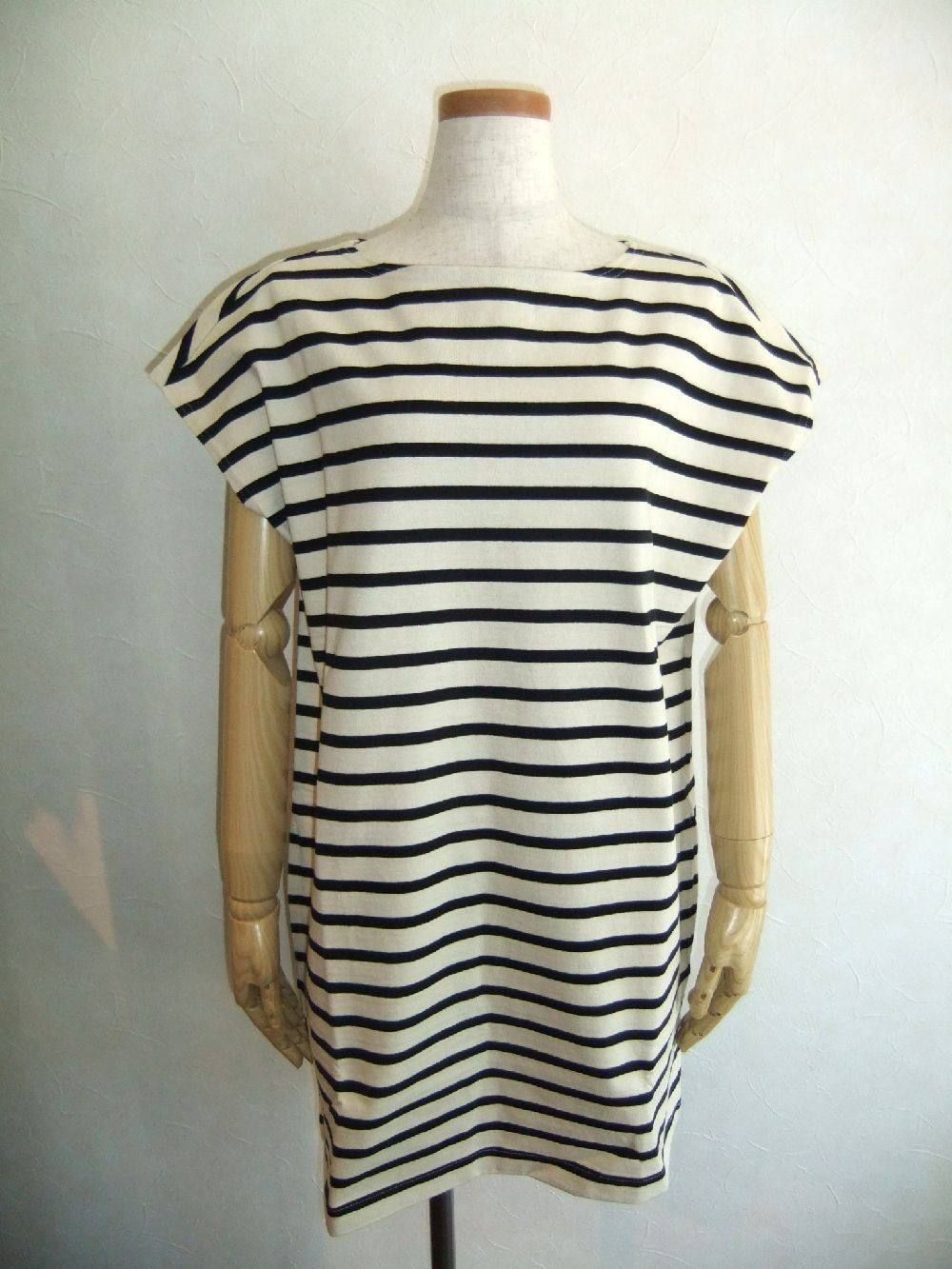 MARIN FRENCH SLV TUNIC(IVY×BK)