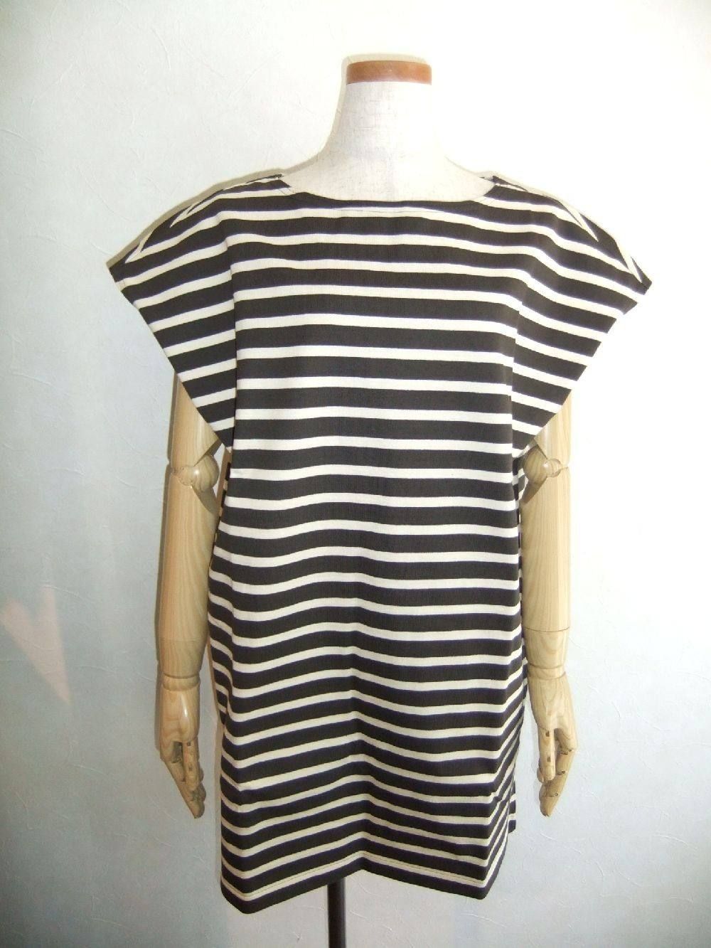 MARIN FRENCH SLV TUNIC(BW×IVY)