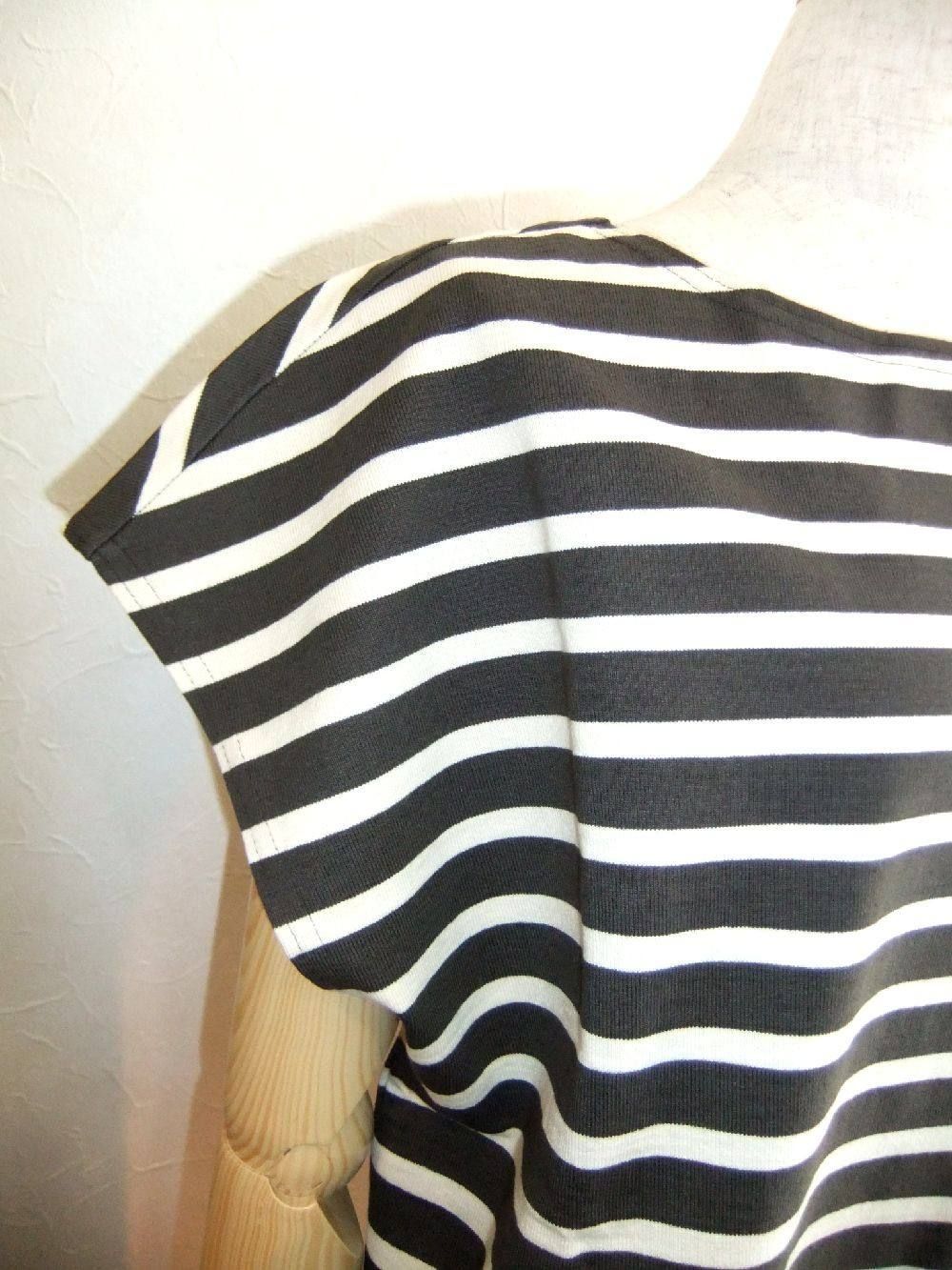 MARIN FRENCH SLV TUNIC(BW×IVY)