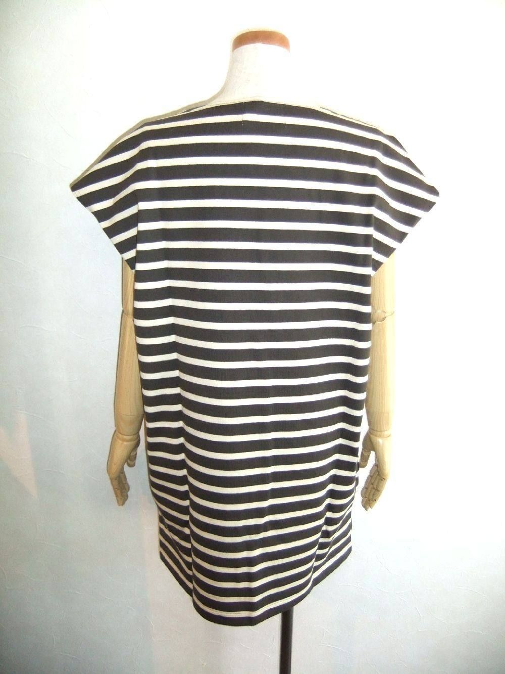 MARIN FRENCH SLV TUNIC(BW×IVY)