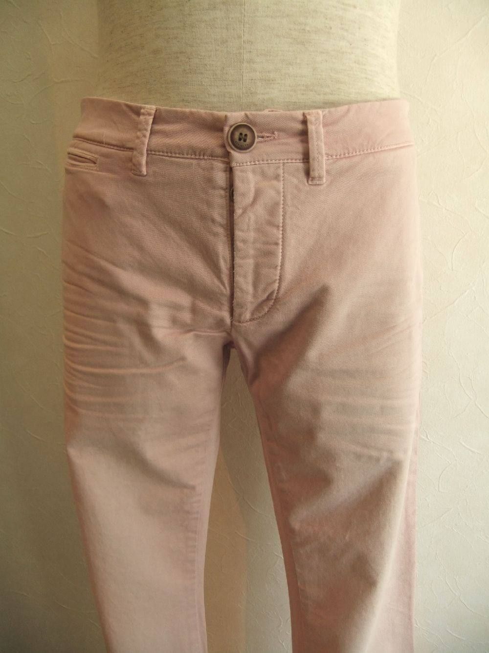 製品染めストレッチチノP033U-10040B-530(LightPink)