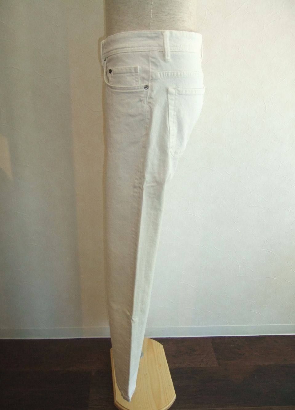 ボタンフライデニムパンツP021USR-70050B-268(White)