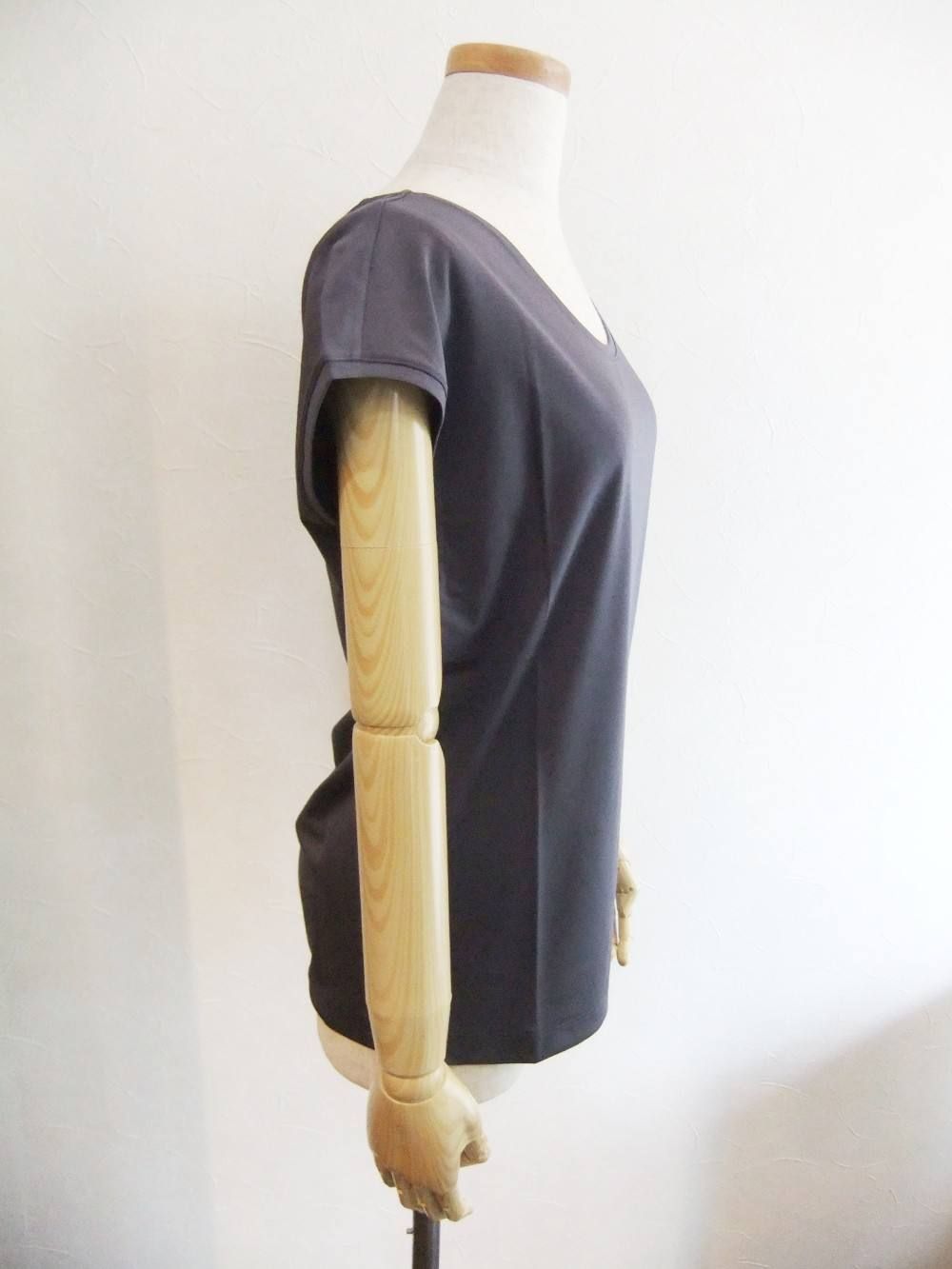 C/N S/S FLARE T-SHIRT( PUR)