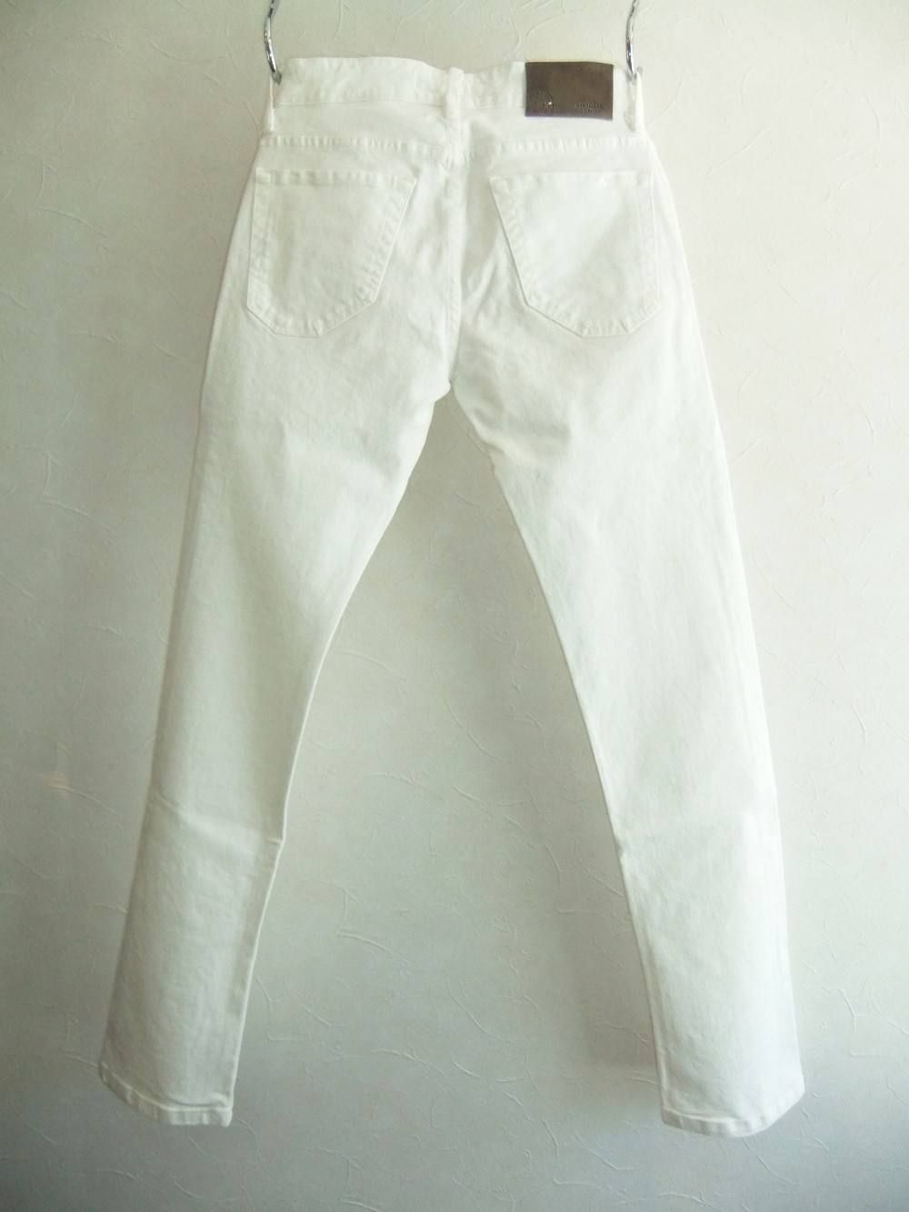 WHITE DENIM PANT (チェーン付き)