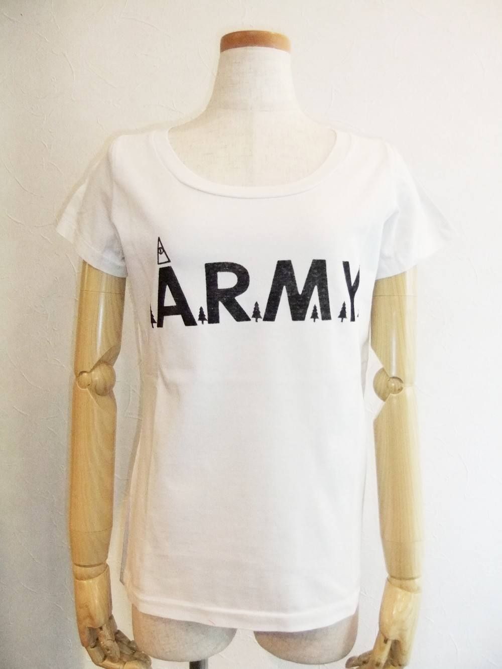 ロングウォッシュ加工T (ARMY)