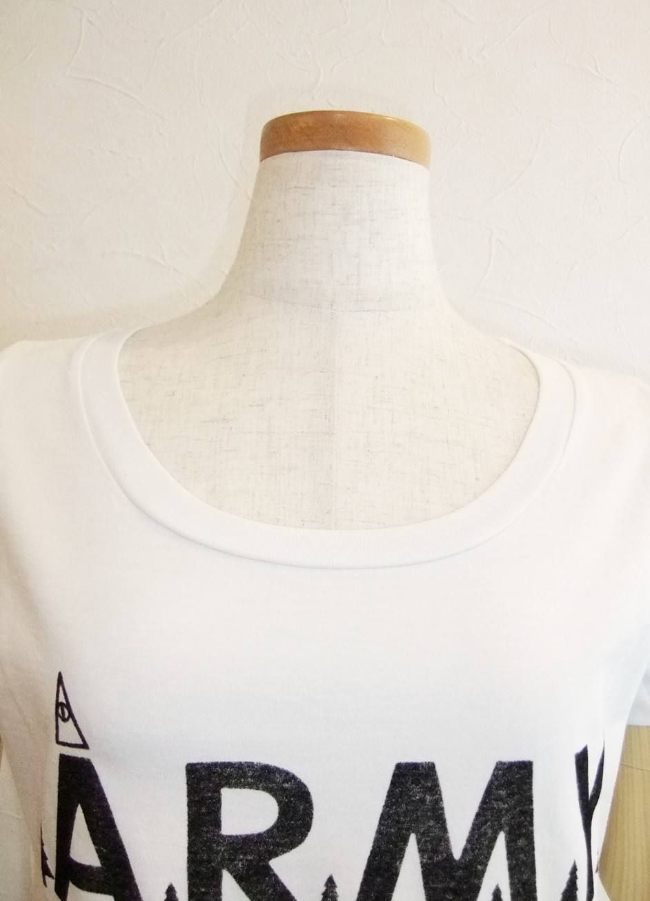 ロングウォッシュ加工T (ARMY)