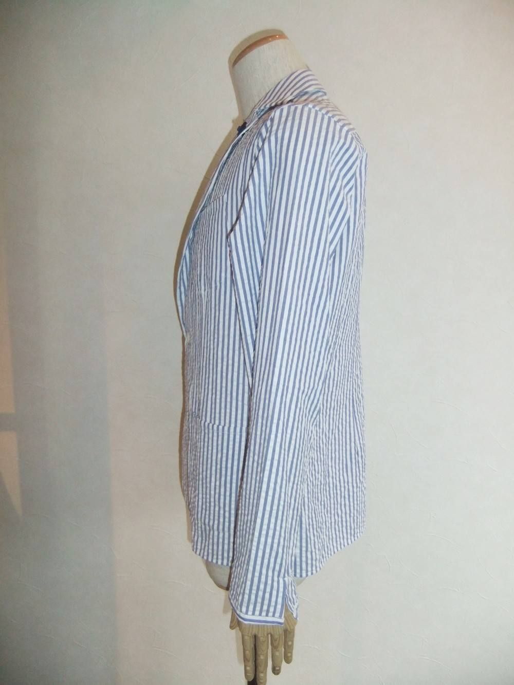 ストライプ シャツジャケット