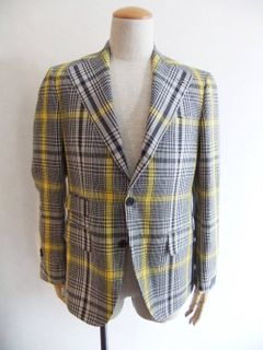 3B PEAKED CHECK JACKET