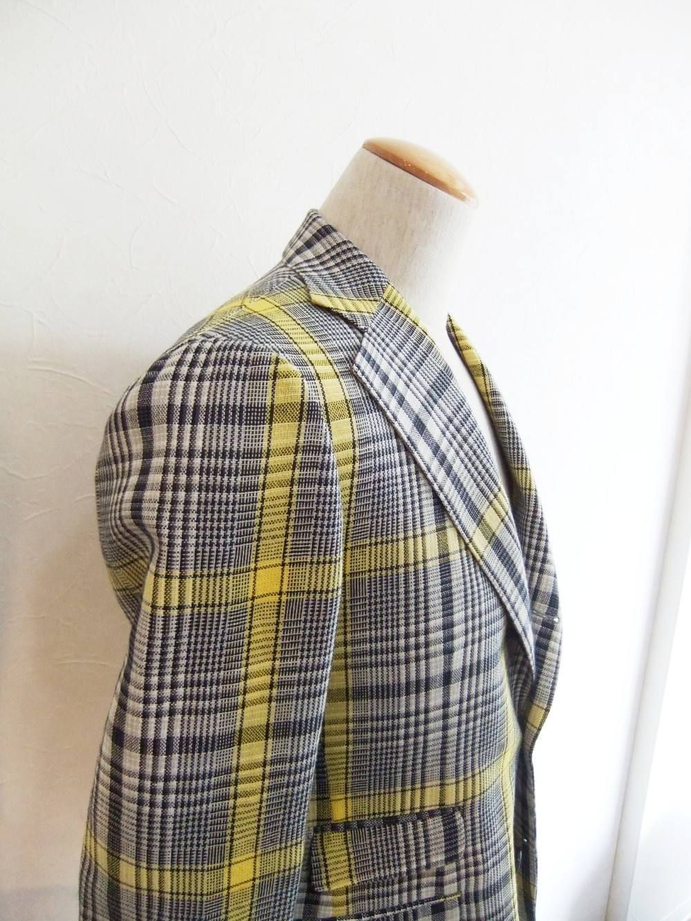 3B PEAKED CHECK JACKET