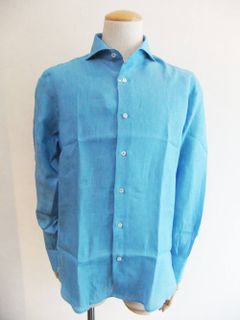 LARDINI セミワイドカラーシャツ