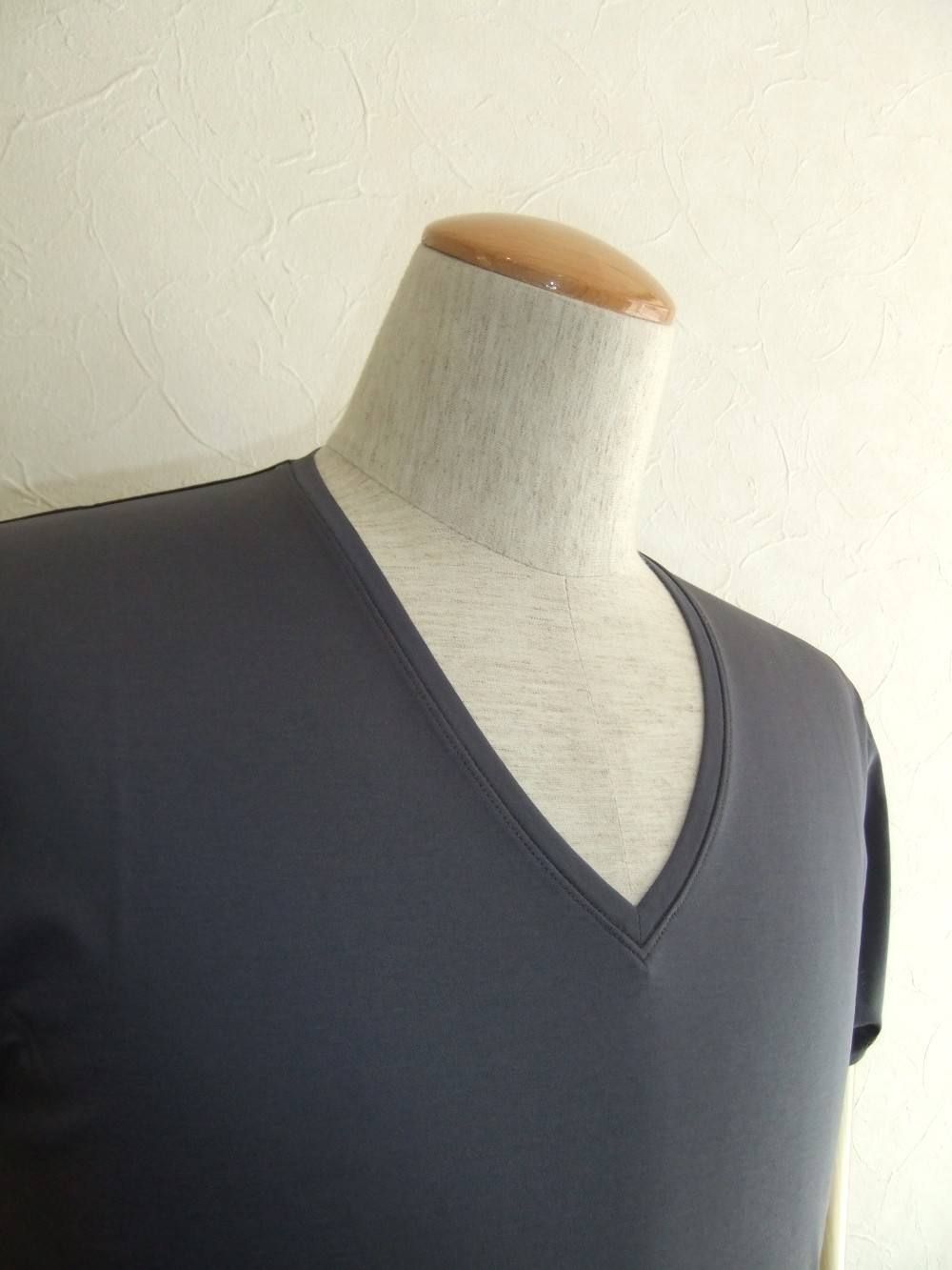 V- NECK T-SHIRT Vネック   (GREY)