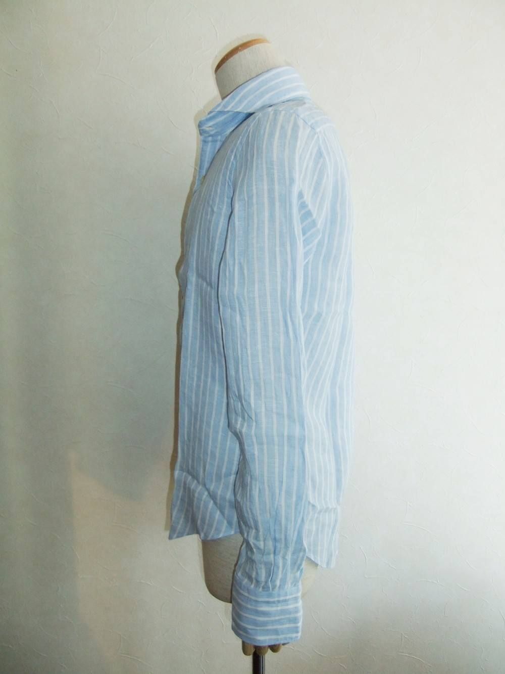 SERGIO LINEN STRIPE SHIRT リネンシャツ