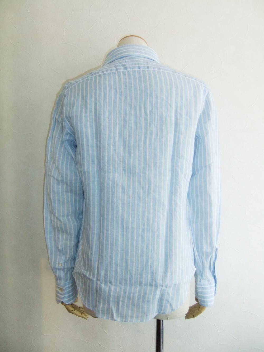 SERGIO LINEN STRIPE SHIRT リネンシャツ
