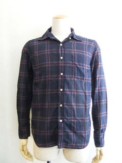 DYEING CHECK SHIRT ガーゼシャツ