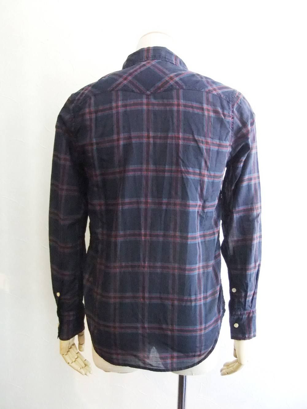 DYEING CHECK SHIRT ガーゼシャツ