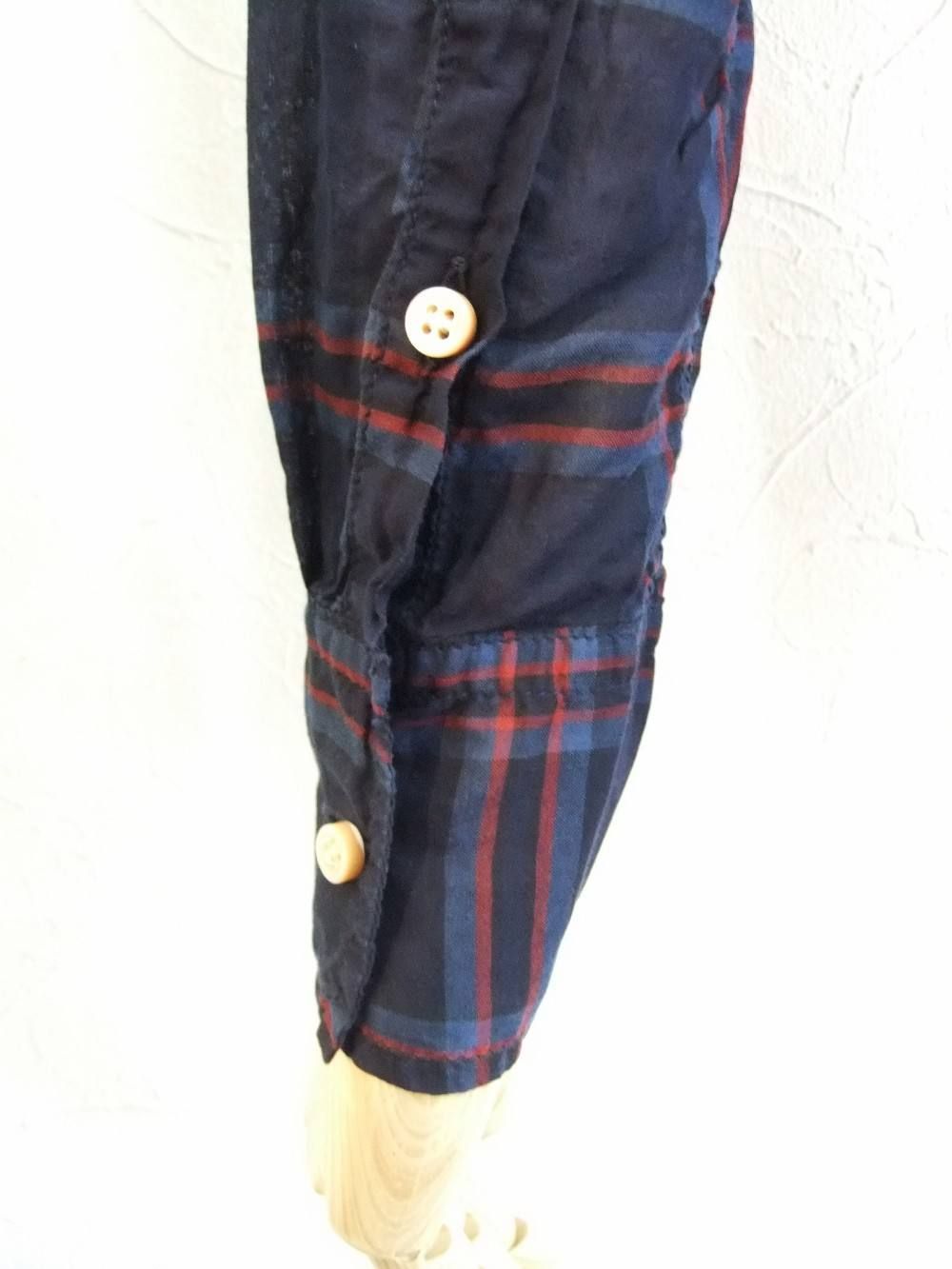 DYEING CHECK SHIRT ガーゼシャツ