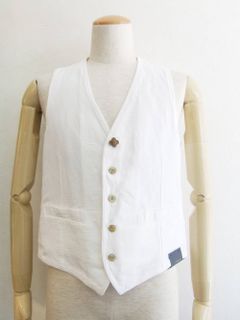 LINEN COTTON VEST 77017-R46212/100DS