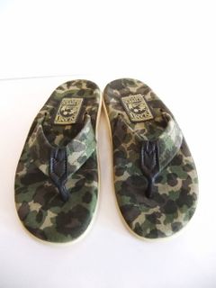 CAMOUFLAGE SUEDE SLIPPER (カモフラ柄)