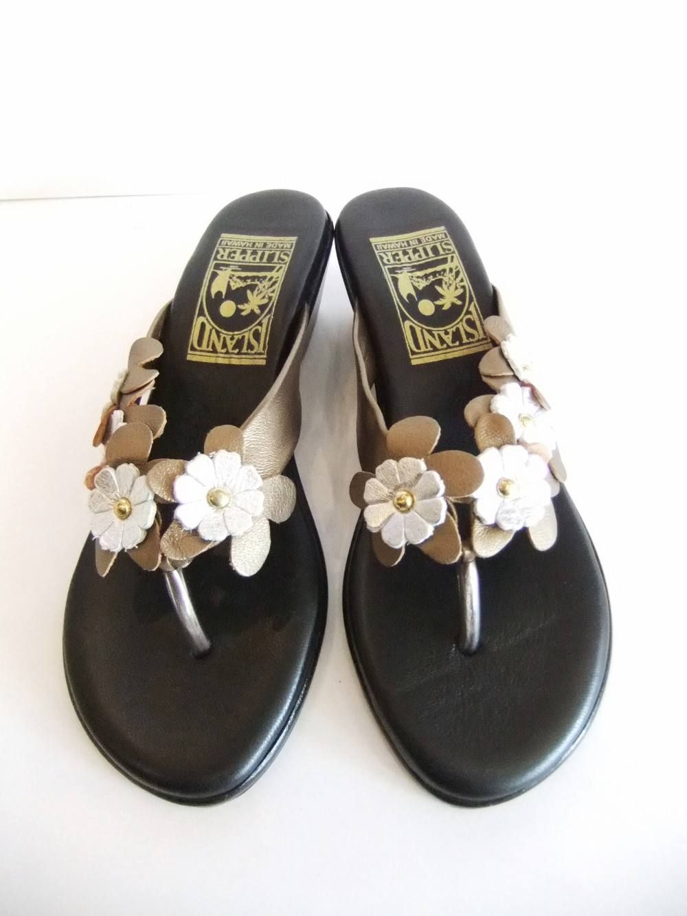 LEATHER FLOWER FLOWER SANDLE(レザーフラワーサンダル)