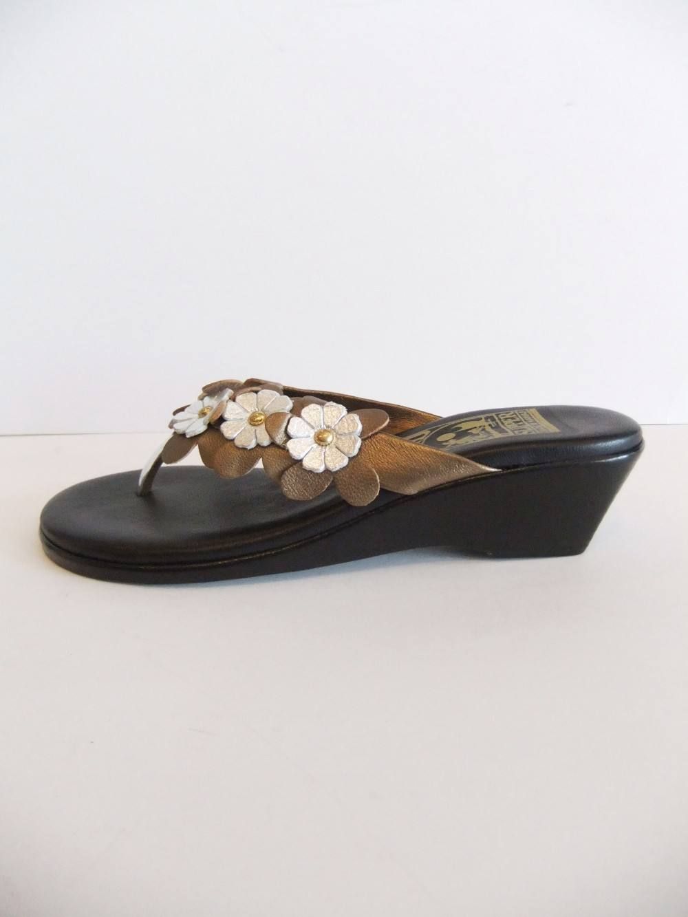 LEATHER FLOWER FLOWER SANDLE(レザーフラワーサンダル)