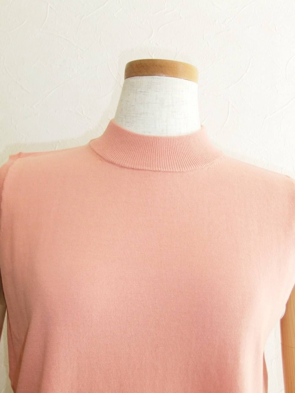 BASIC NO SLEEVE KNIT PULL OVER ノースリーブ ニット