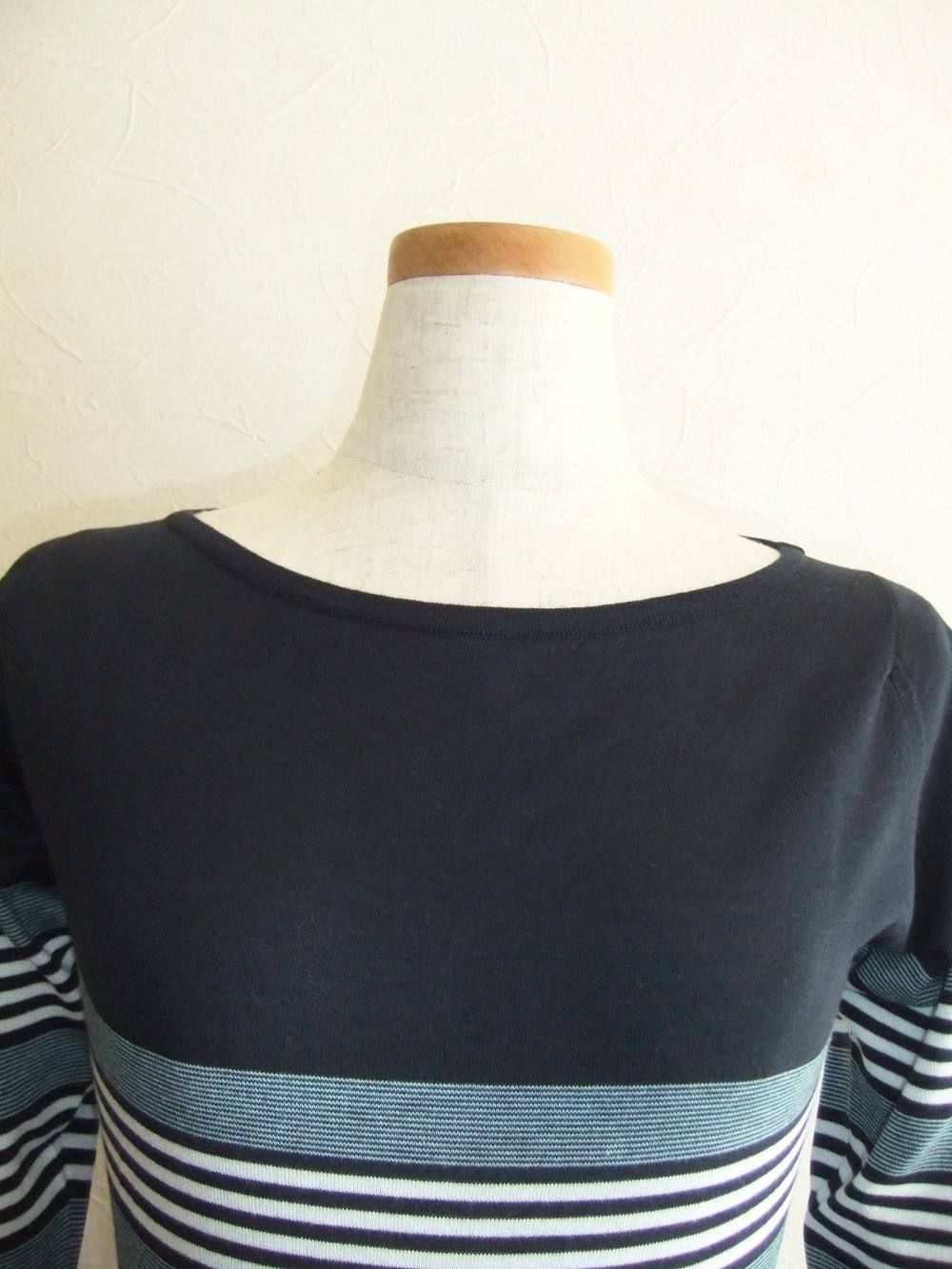 STRIPED SWEATER BOAT NK