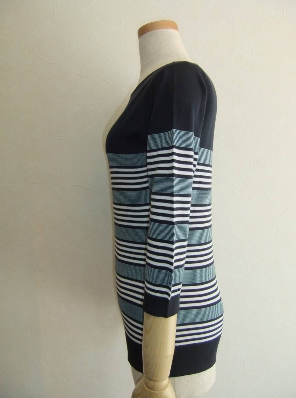 STRIPED SWEATER BOAT NK
