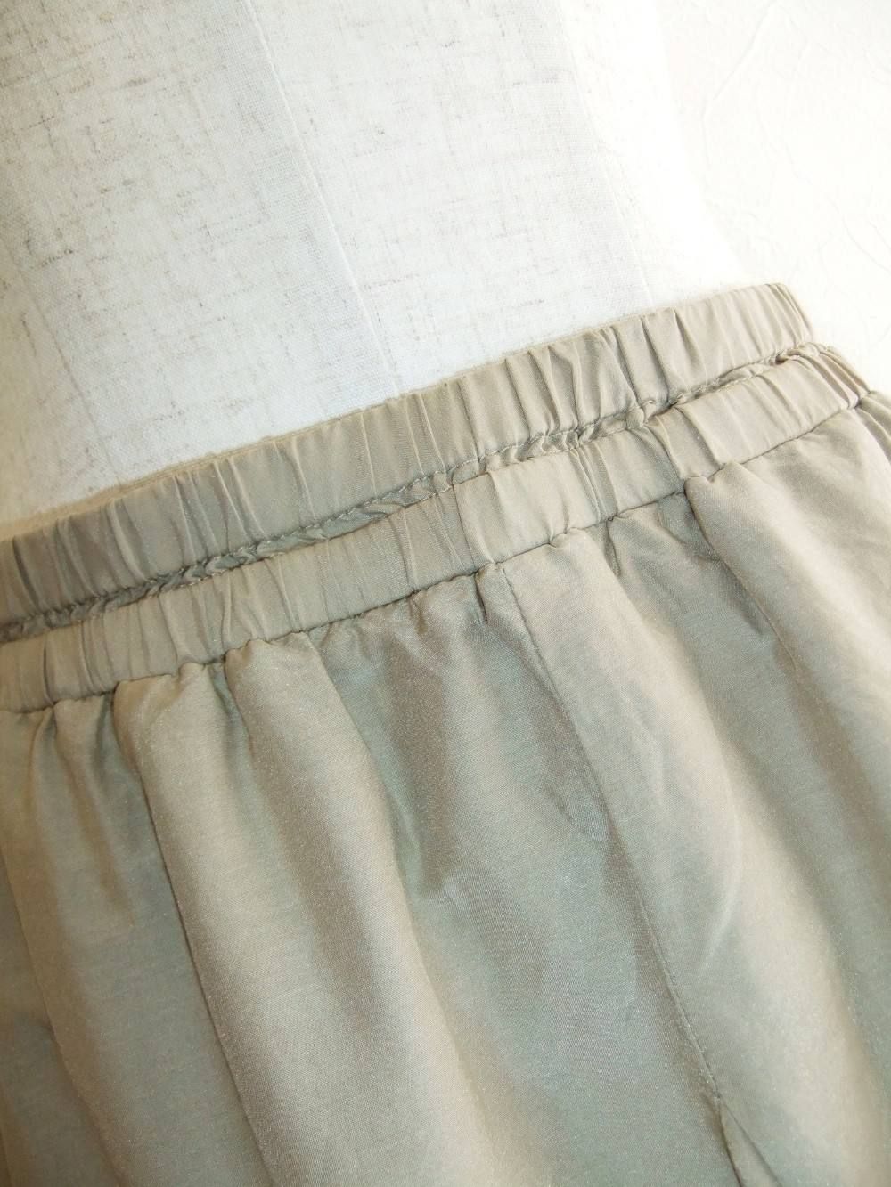 BLANC basque (ブランバスク) シルクローン ロングスカート