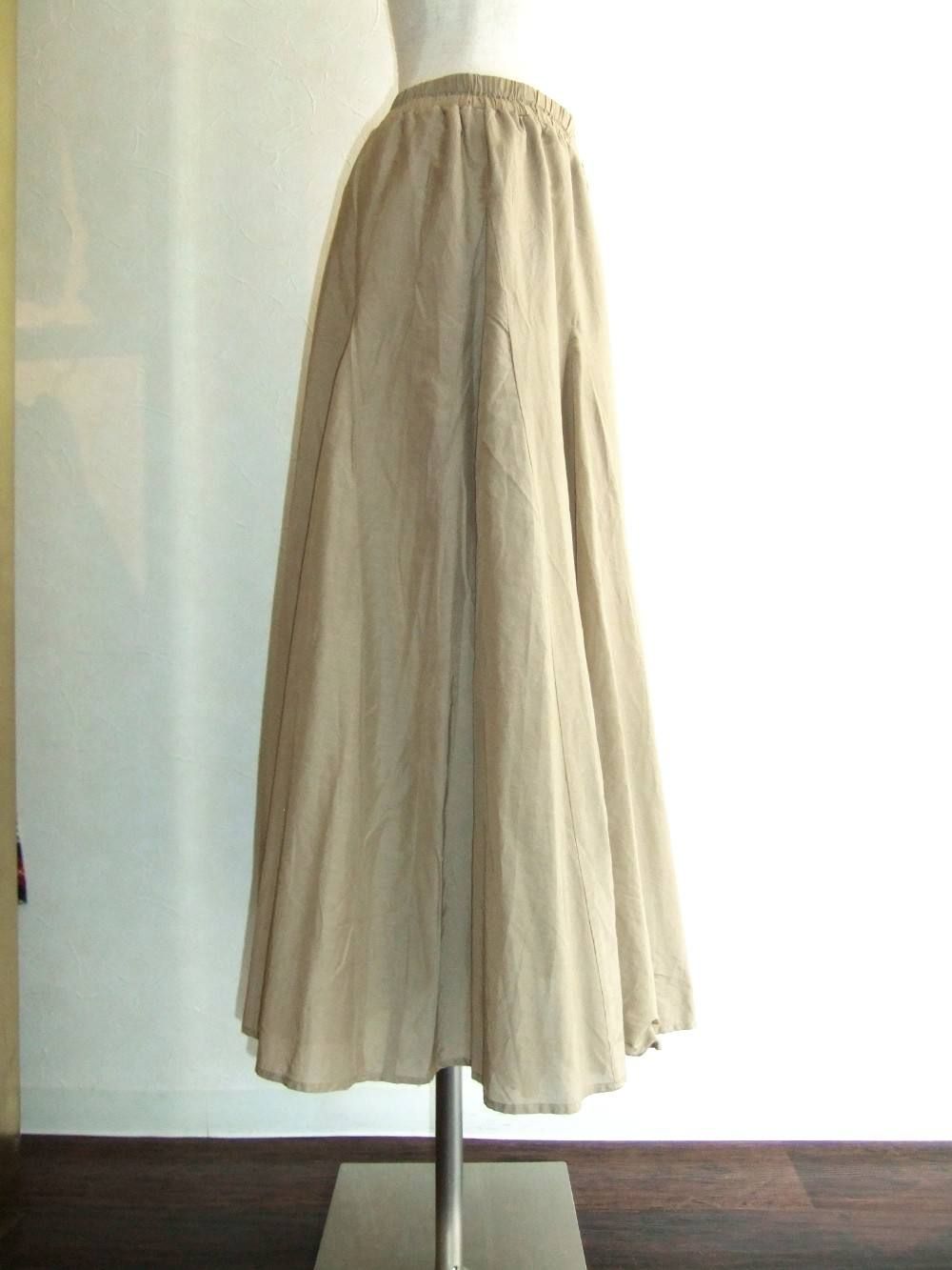 BLANC basque (ブランバスク) シルクローン ロングスカート
