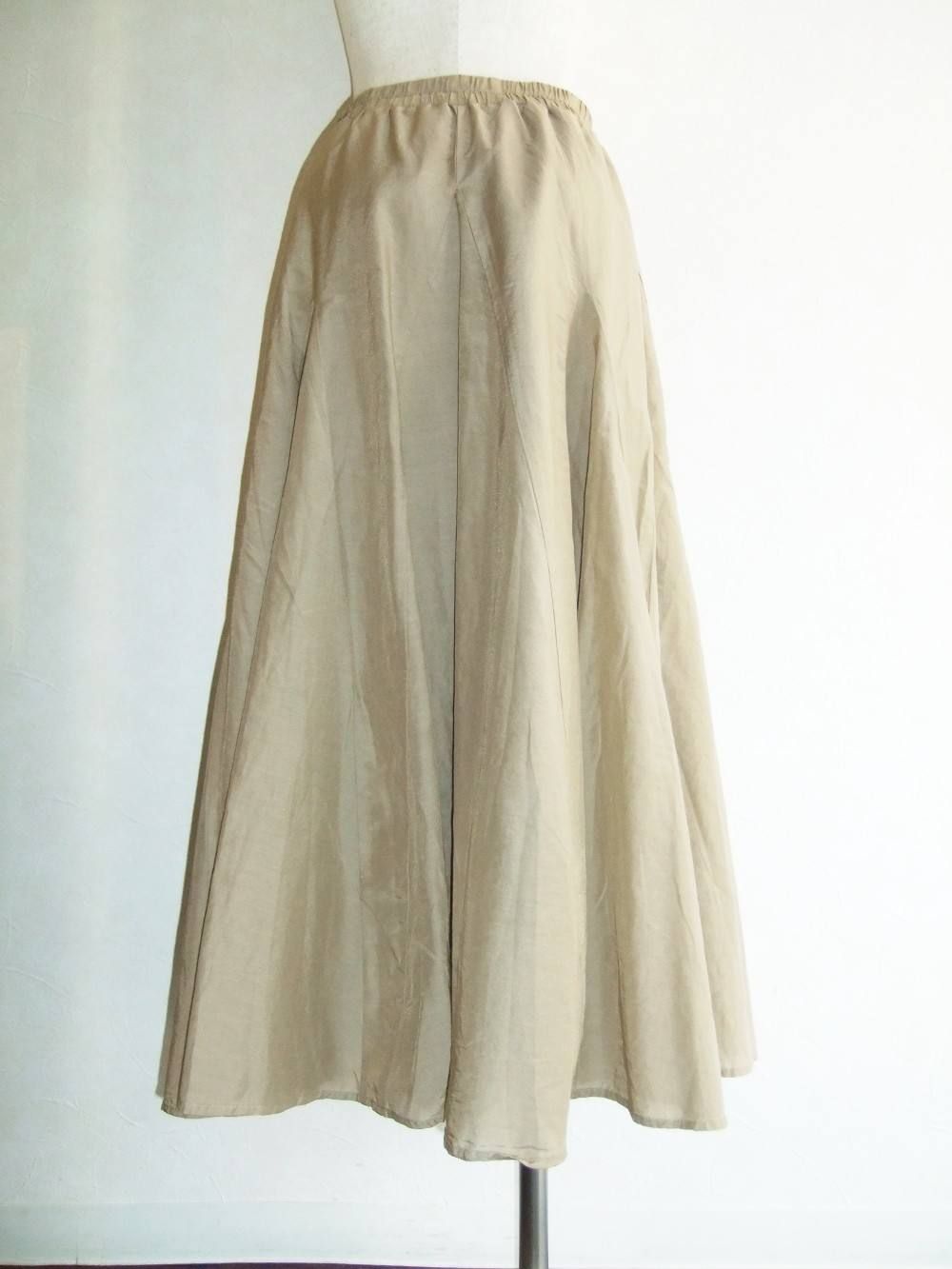 BLANC basque (ブランバスク) シルクローン ロングスカート