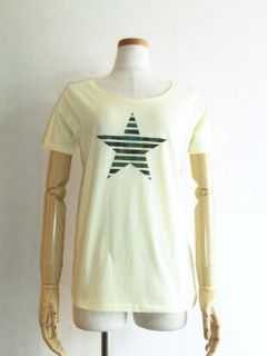 BLANC basque (ブランバスク) カモフラ スター Tシャツ (YE)