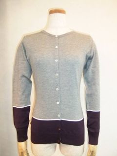 SLIM FIT BLOCK STRIPE CARDIGAN