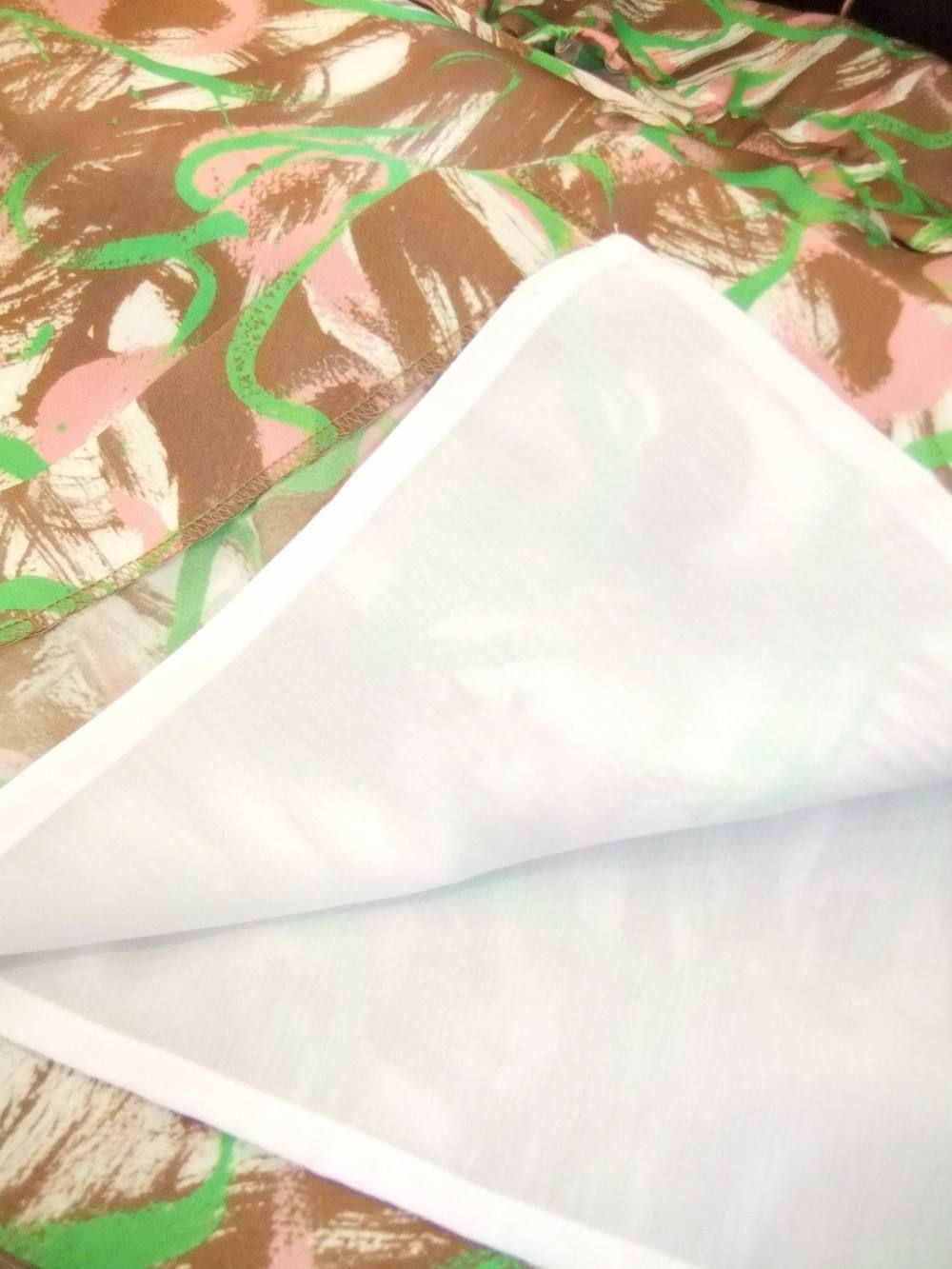 ART PATTERN PRINT SKIRT WITH RIBBON