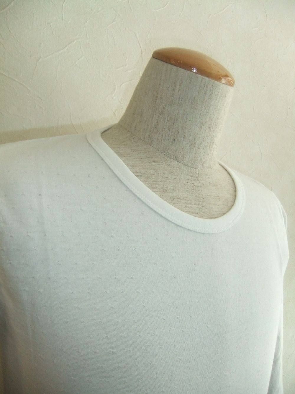 Coolmax mesh 7分袖Tシャツ 13SRT-36 (White)