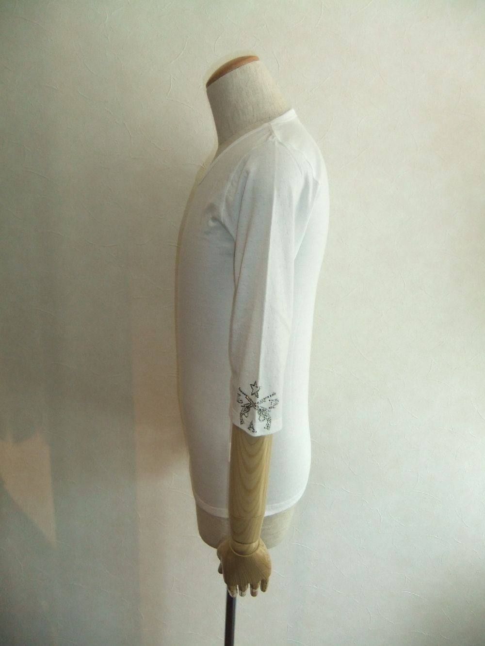 Coolmax mesh 7分袖Tシャツ 13SRT-36 (White)