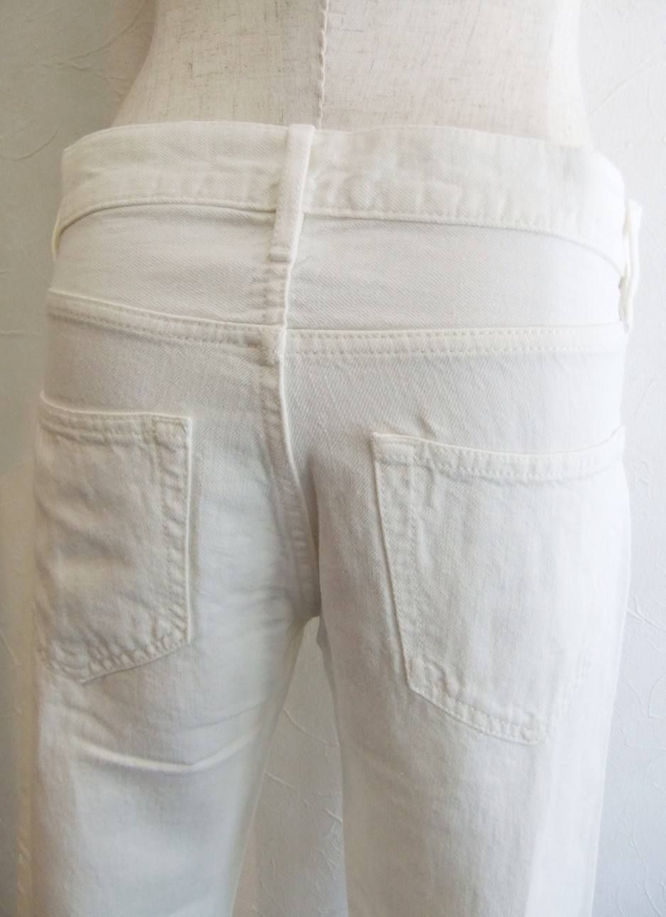 DENIM PANT ホワイト デニム