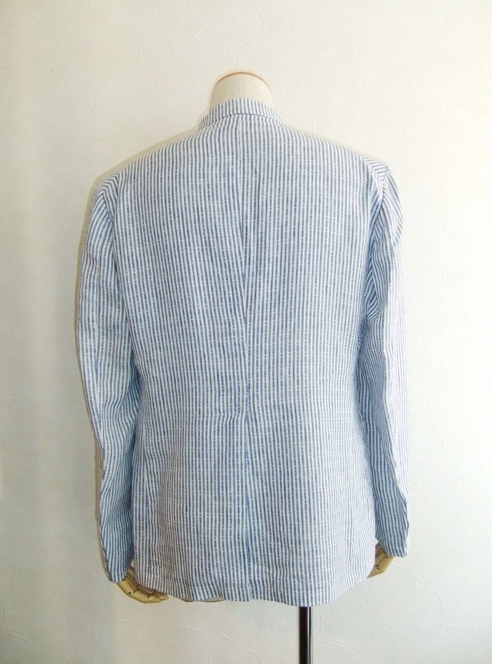 LINEN STRIPE JACKET シャツジャケット