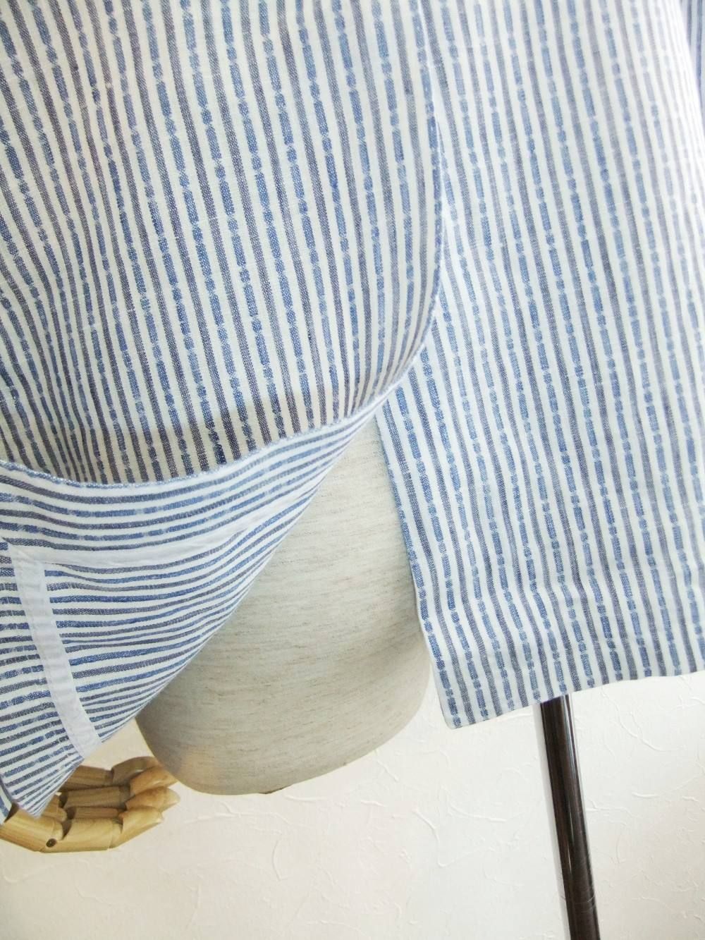 LINEN STRIPE JACKET シャツジャケット