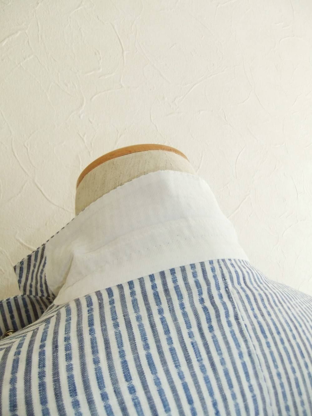 LINEN STRIPE JACKET シャツジャケット