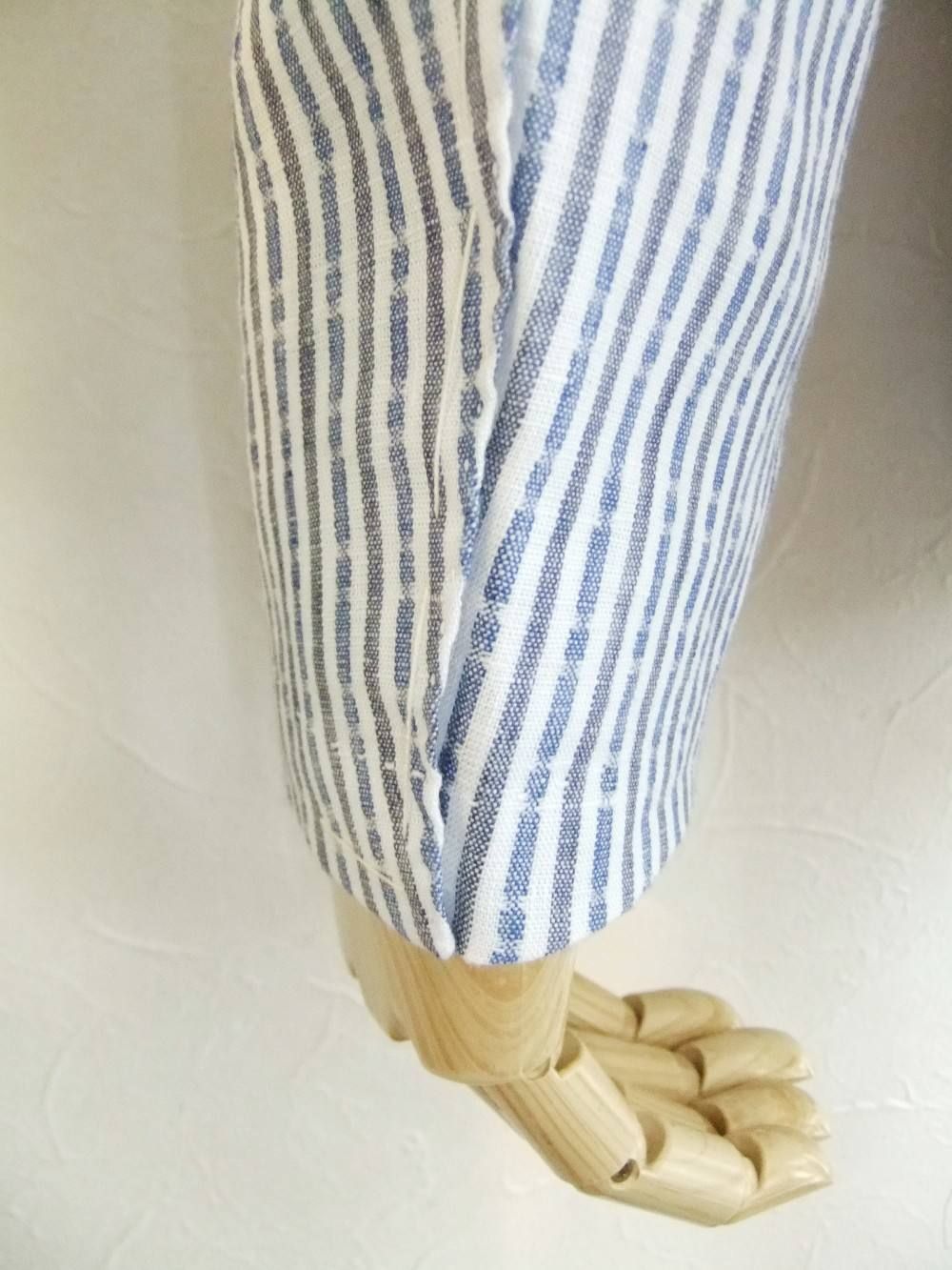 LINEN STRIPE JACKET シャツジャケット