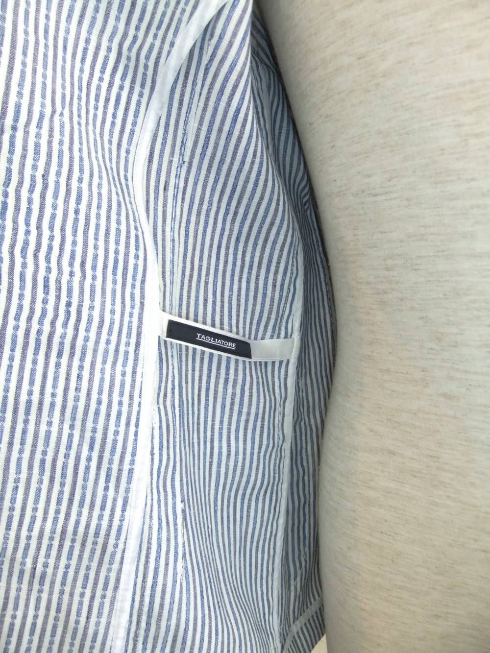 LINEN STRIPE JACKET シャツジャケット